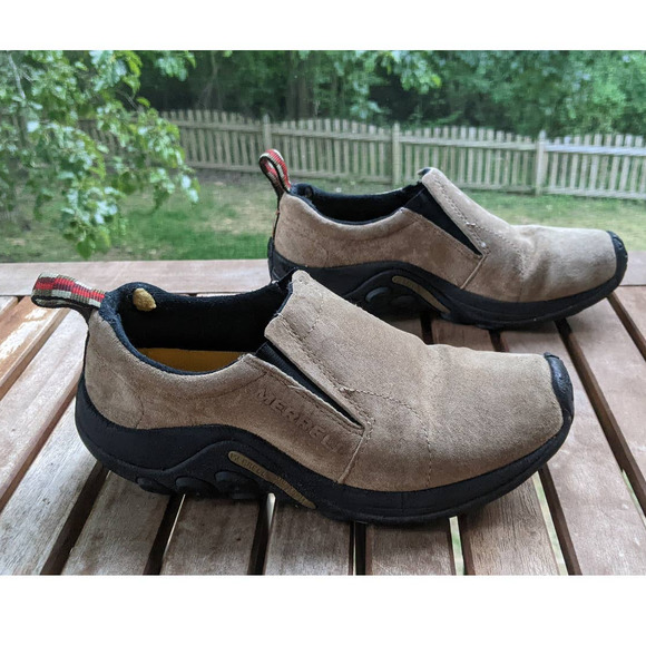 Merrell Womens Jungle Moc Classic Taupe Waterproof Slip-On Shoe size 6.5 - Picture 3 of 12